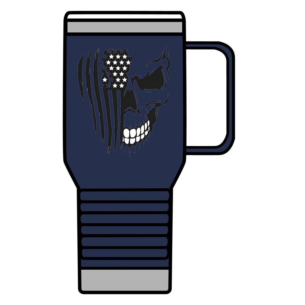Stars, Stripes & Skulls - 20oz Insulated Mug
