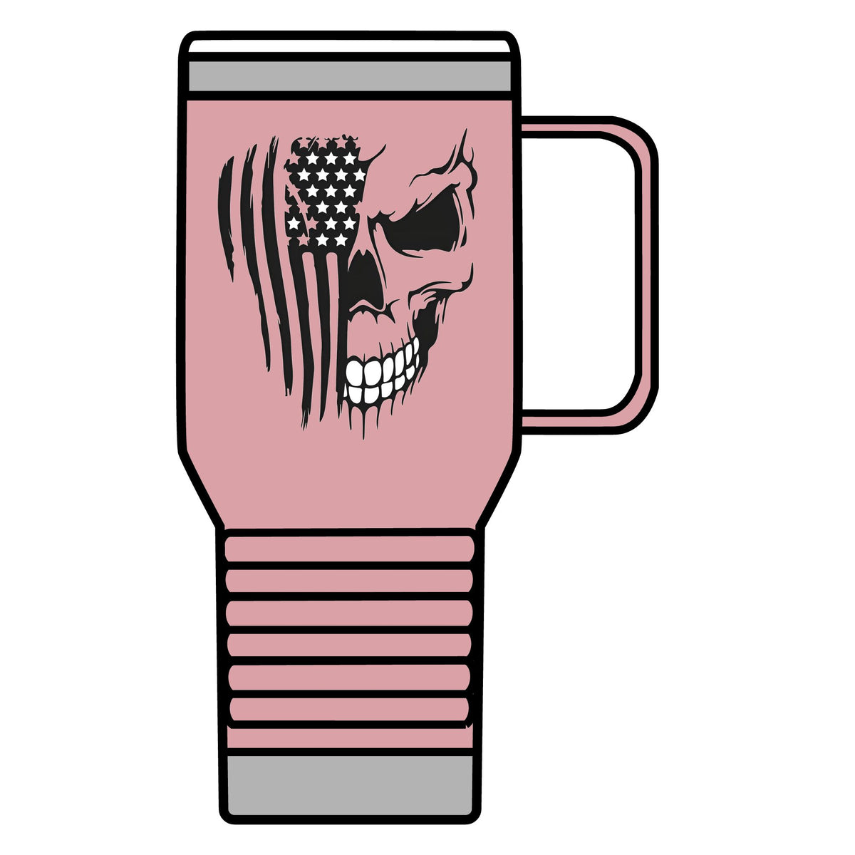 Stars, Stripes & Skulls - 20oz Insulated Mug