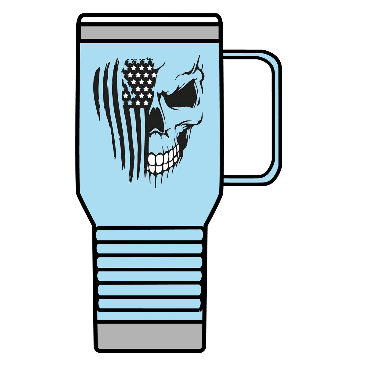 Stars, Stripes & Skulls - 20oz Insulated Mug