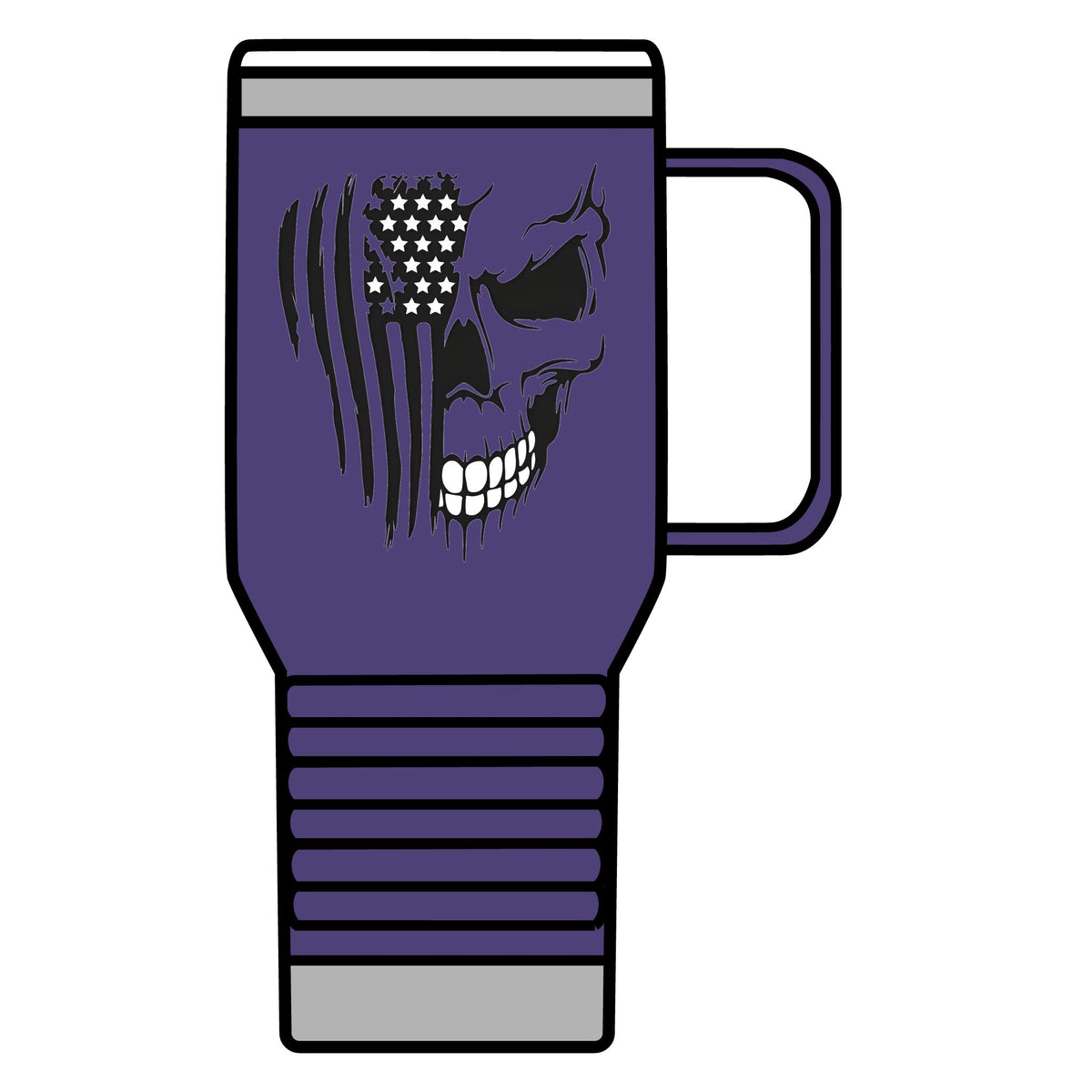 Stars, Stripes & Skulls - 20oz Insulated Mug