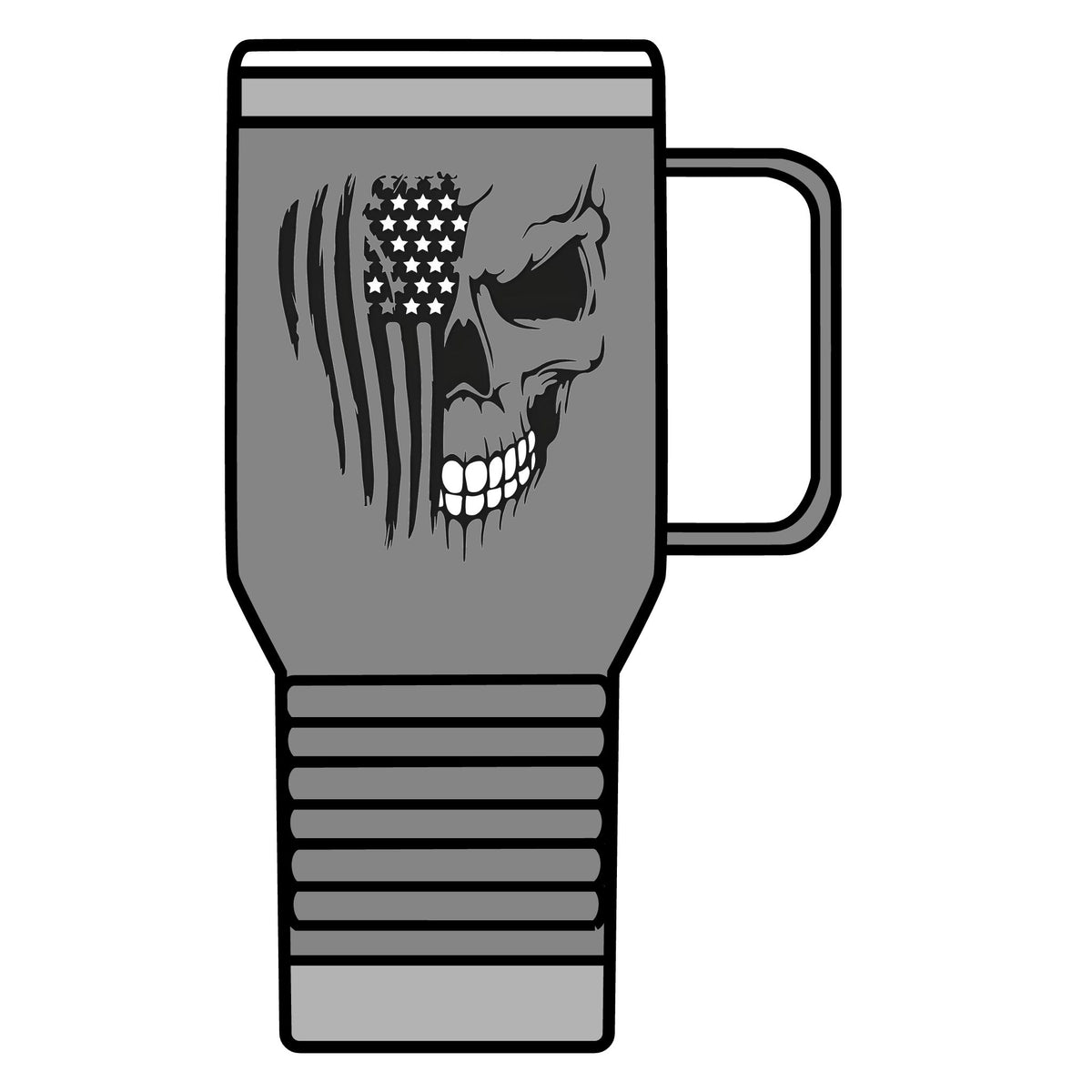 Stars, Stripes & Skulls - 20oz Insulated Mug