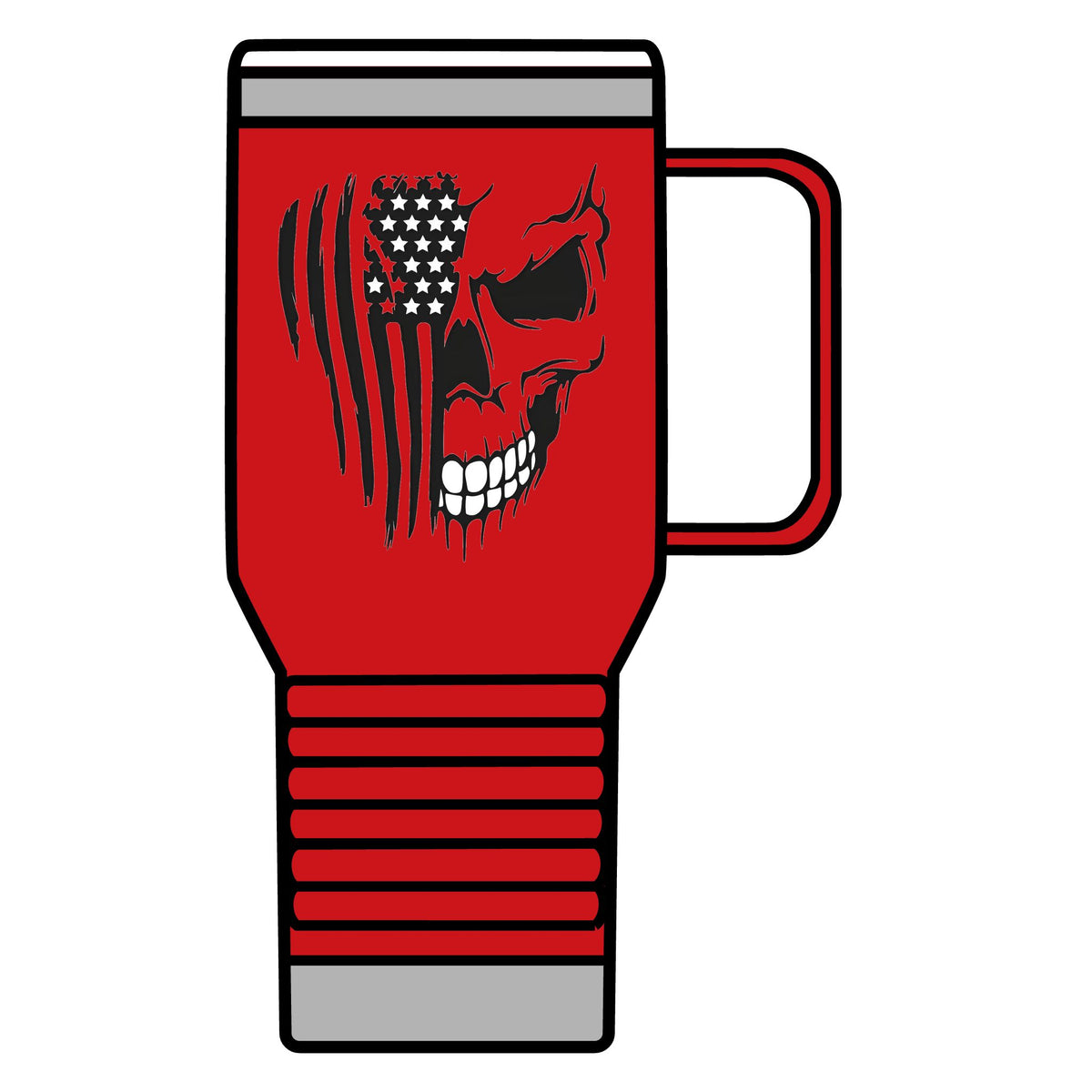 Stars, Stripes & Skulls - 20oz Insulated Mug