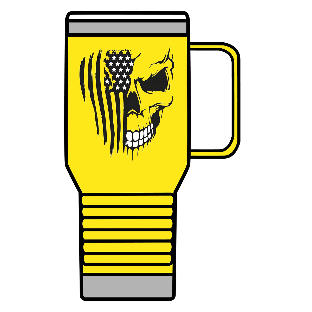Stars, Stripes & Skulls - 20oz Insulated Mug