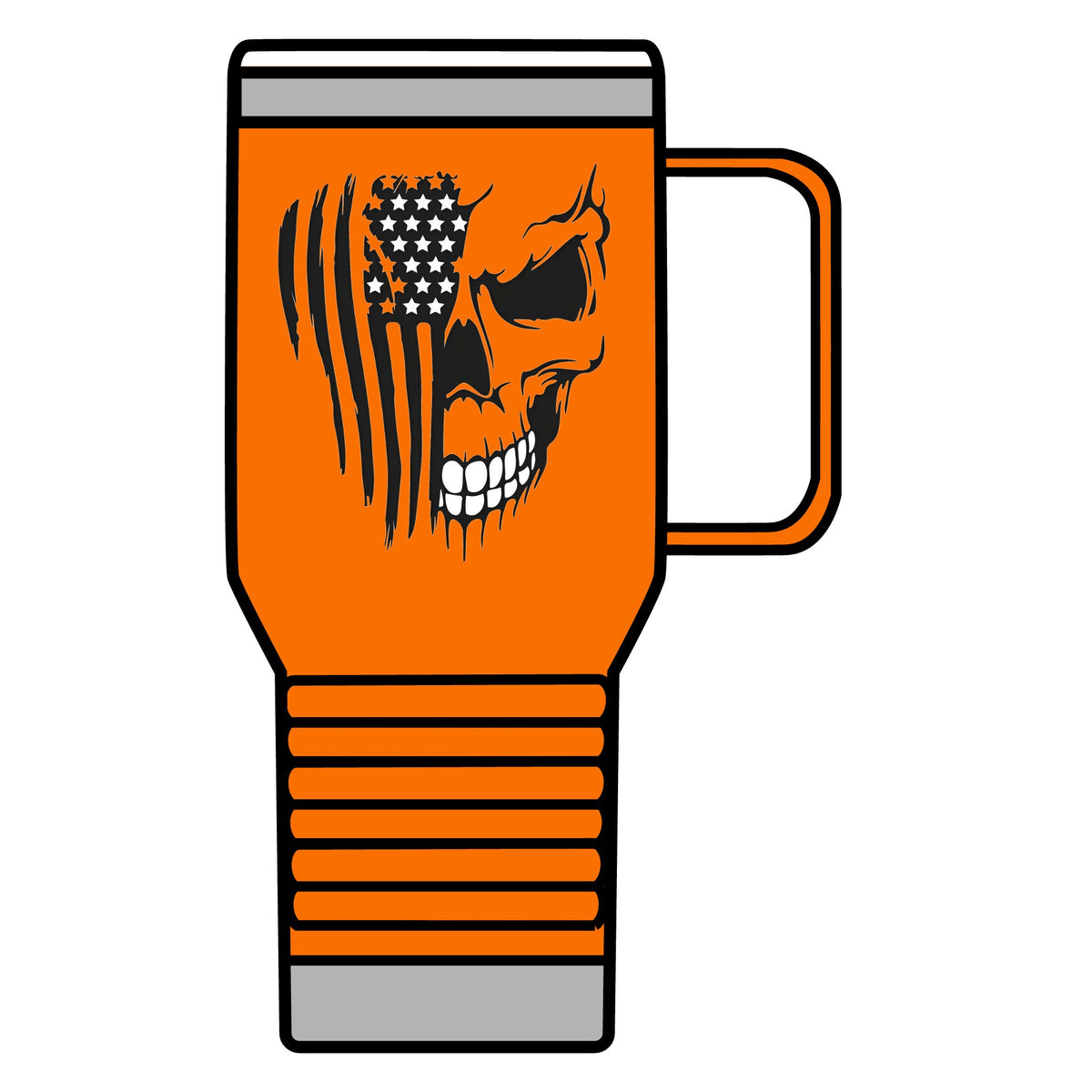 Stars, Stripes & Skulls - 20oz Insulated Mug