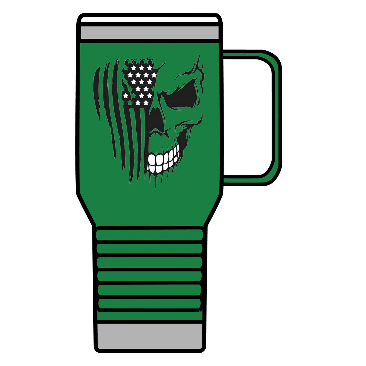 Stars, Stripes & Skulls - 20oz Insulated Mug