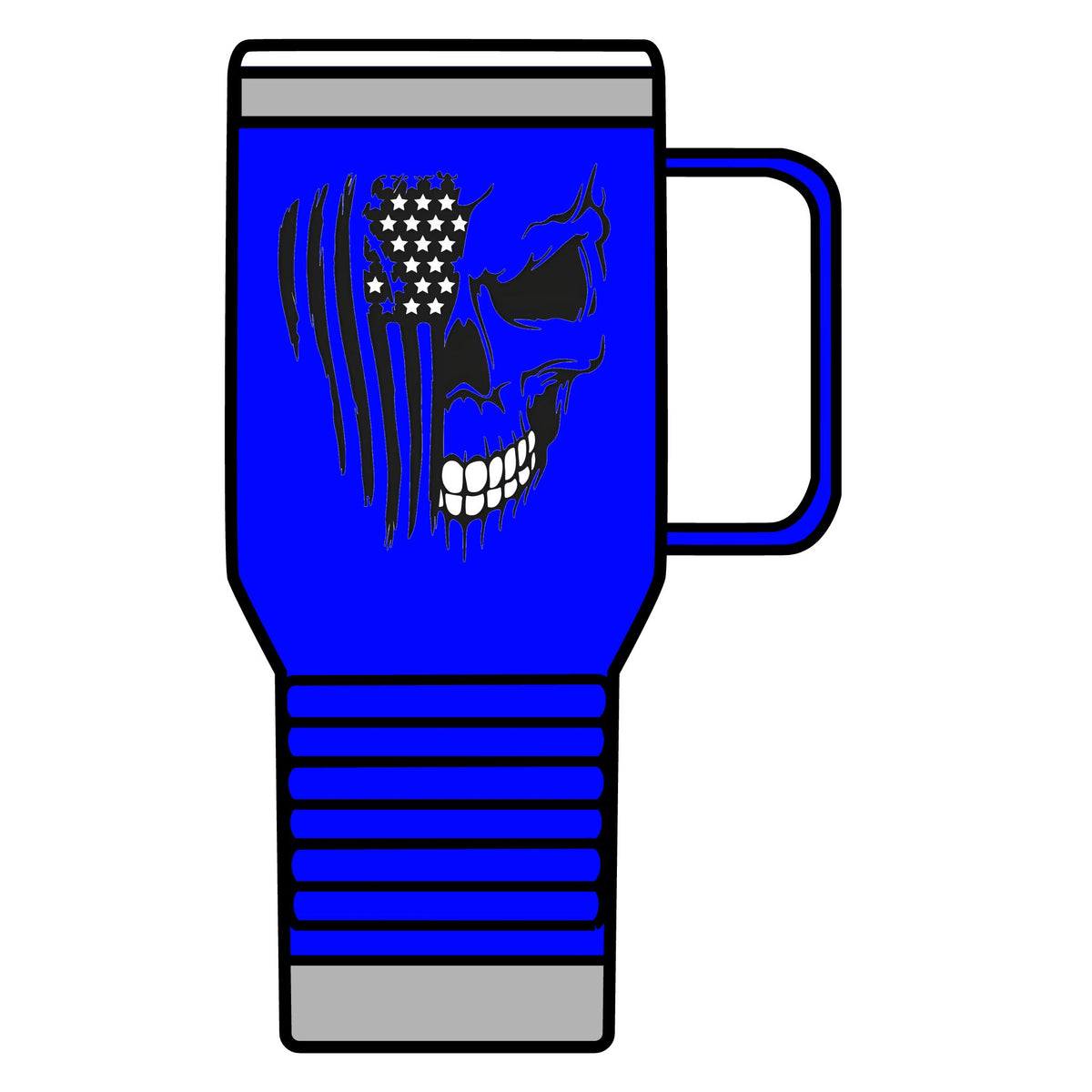 Stars, Stripes & Skulls - 20oz Insulated Mug
