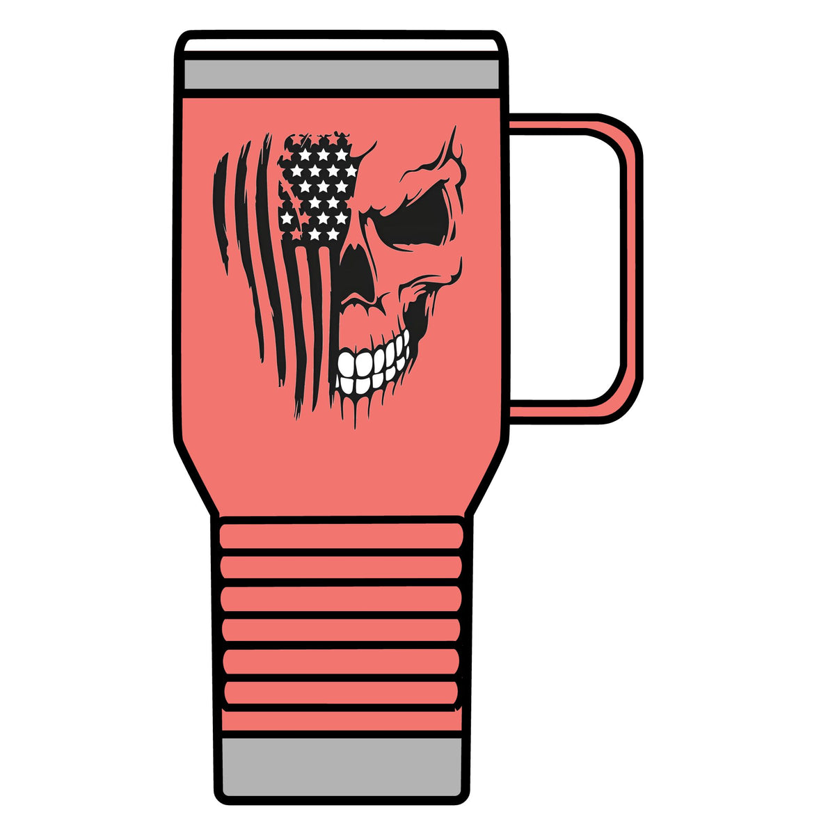 Stars, Stripes & Skulls - 20oz Insulated Mug