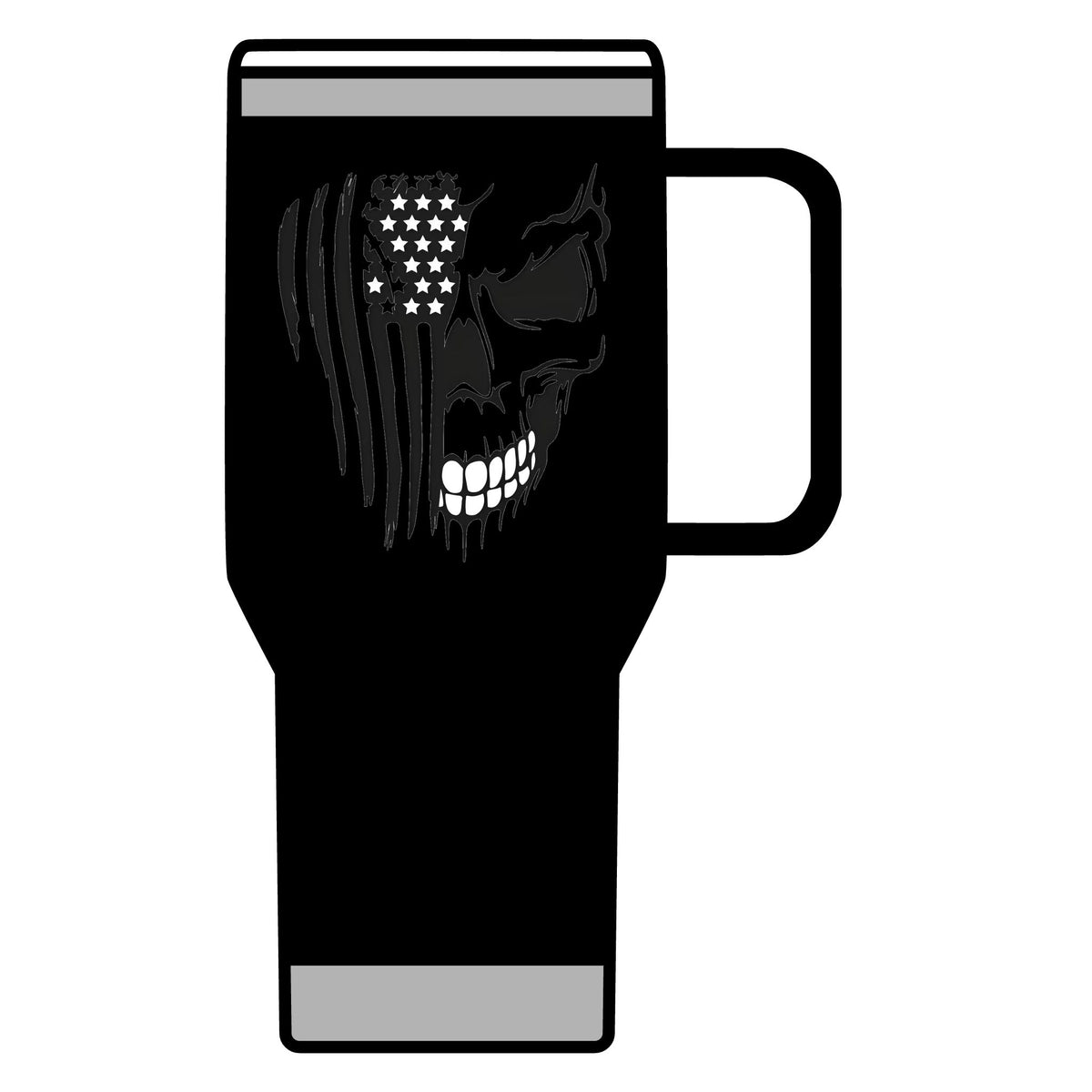 Stars, Stripes & Skulls - 20oz Insulated Mug