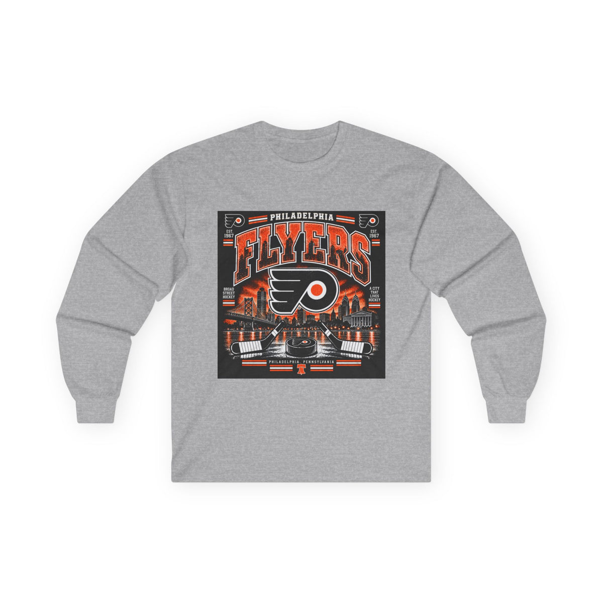 Philadelphia Flyers Urban Hockey - Unisex Ultra Cotton Long Sleeve Tee
