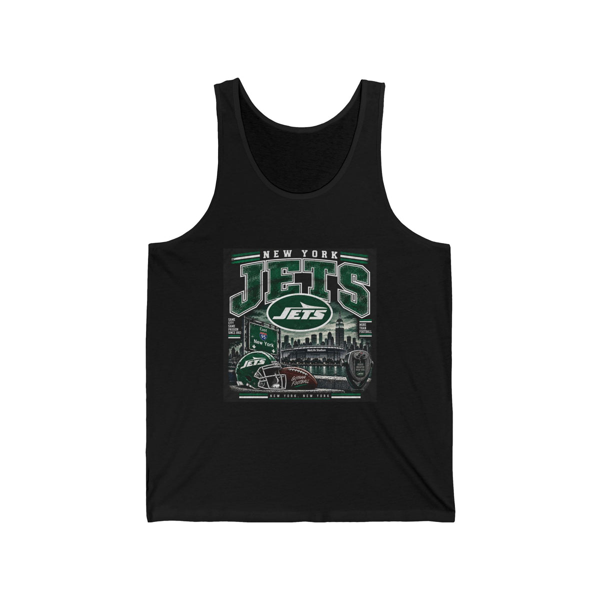 New York Jets Skyline - Athletic Tank
