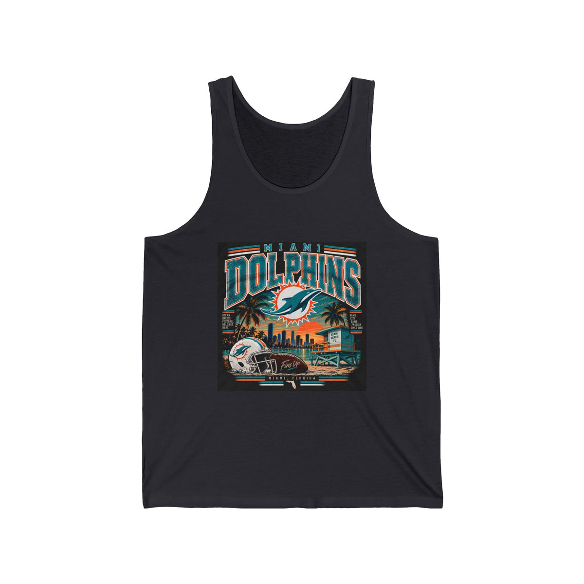 Miami Dolphins Paradise - Athletic Tank