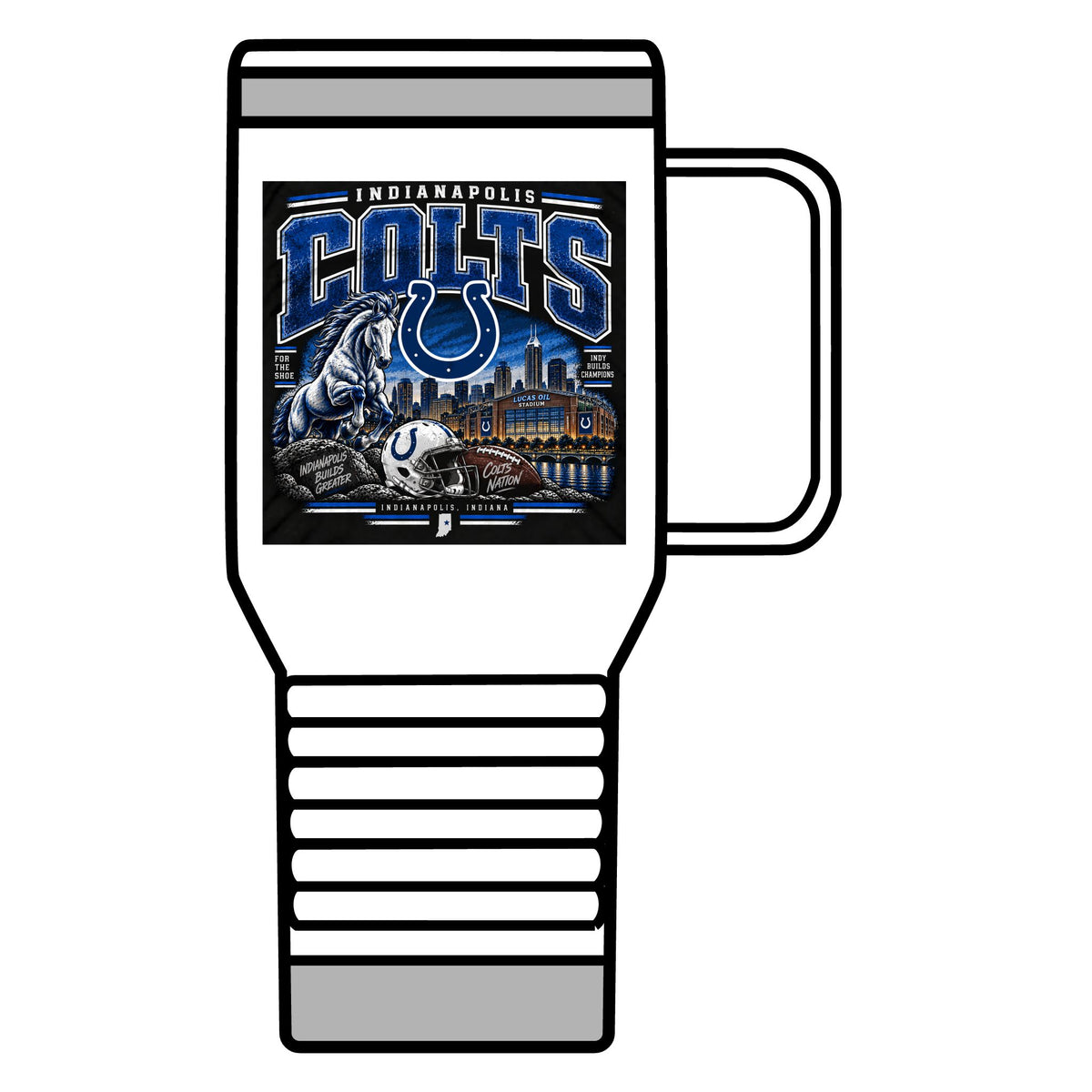 Colts Nation Indianapolis - 20oz Insulated Mug