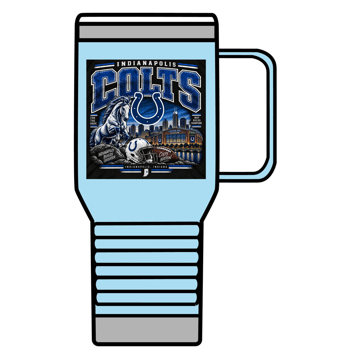 Colts Nation Indianapolis - 20oz Insulated Mug