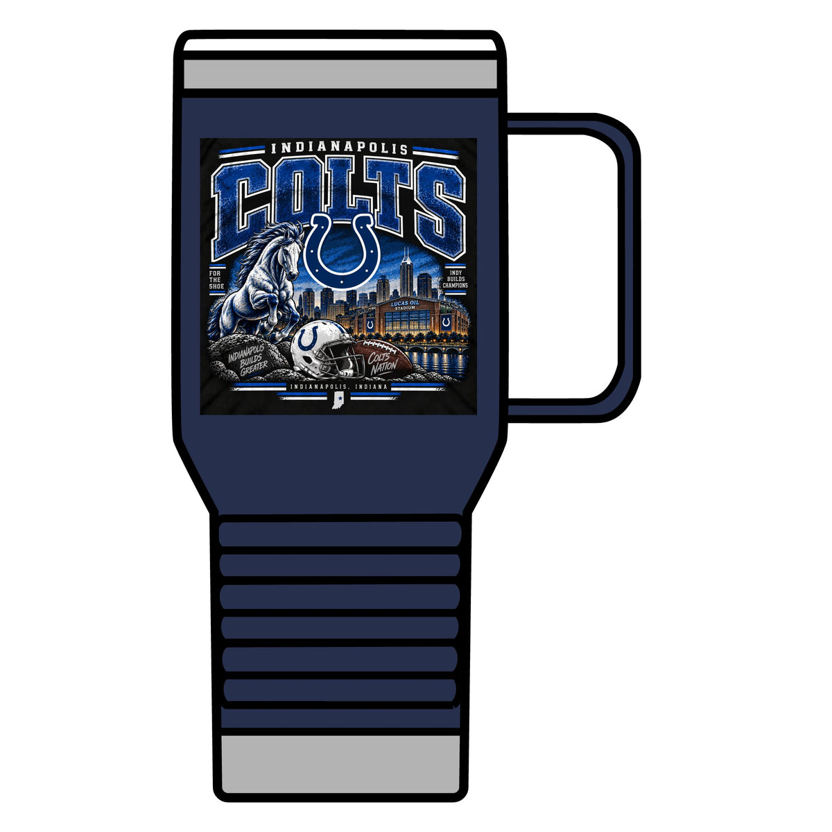 Colts Nation Indianapolis - 20oz Insulated Mug