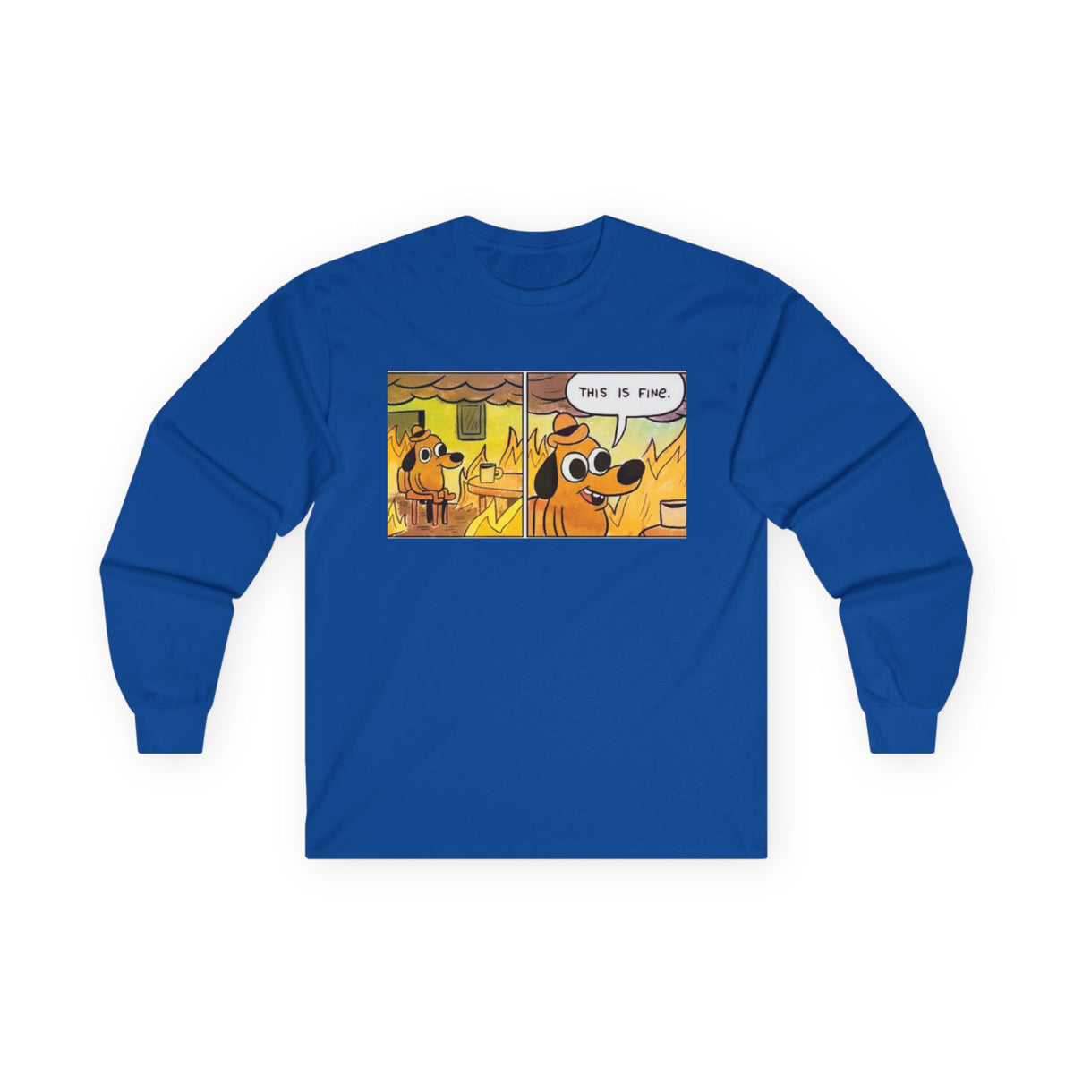 This Is Fine - Unisex Ultra Cotton Long Sleeve Tee
