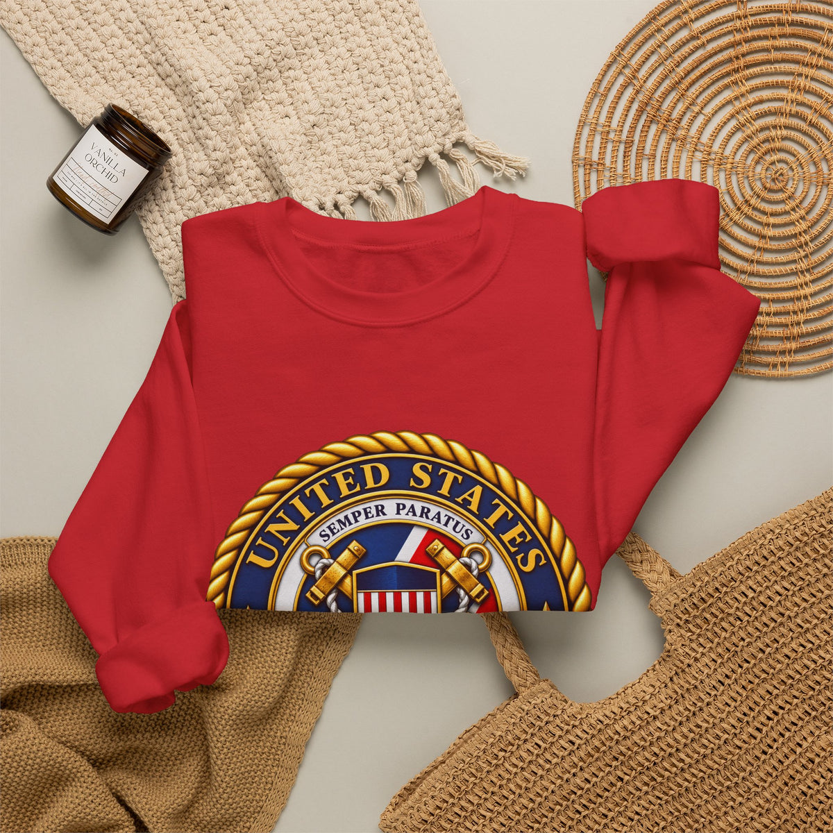 U.S. Coast Guard Emblem - Crewneck Sweatshirt