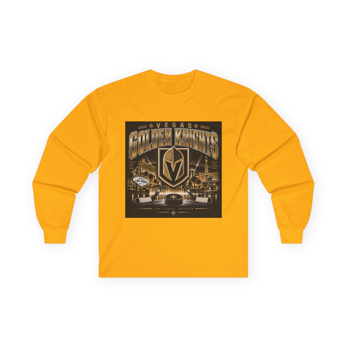 Golden Knights Vegas Nights - Unisex Ultra Cotton Long Sleeve Tee