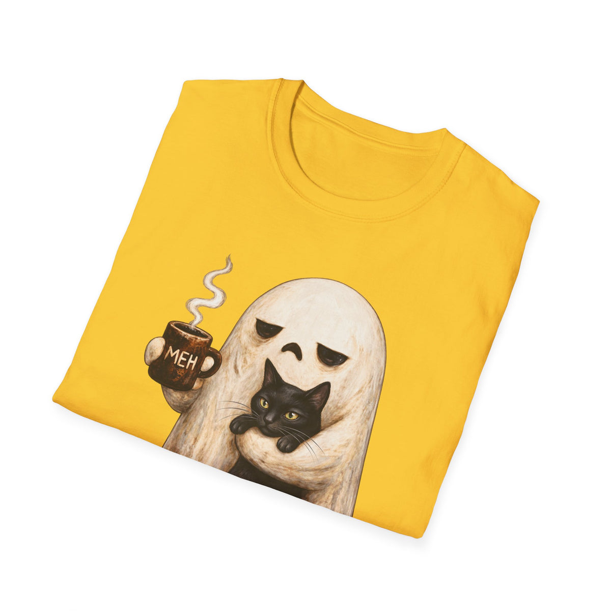 Meh Ghost and Black Cat - Classic Tee