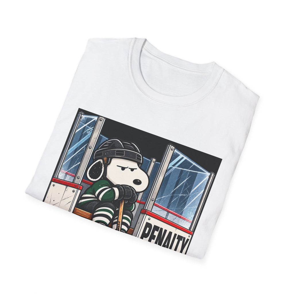 Snoopy Hockey Penalty Box Green - Classic Tee