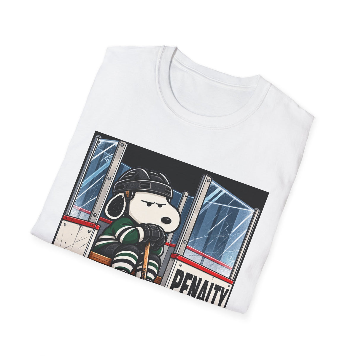 Snoopy Hockey Penalty Box Green - Classic Tee