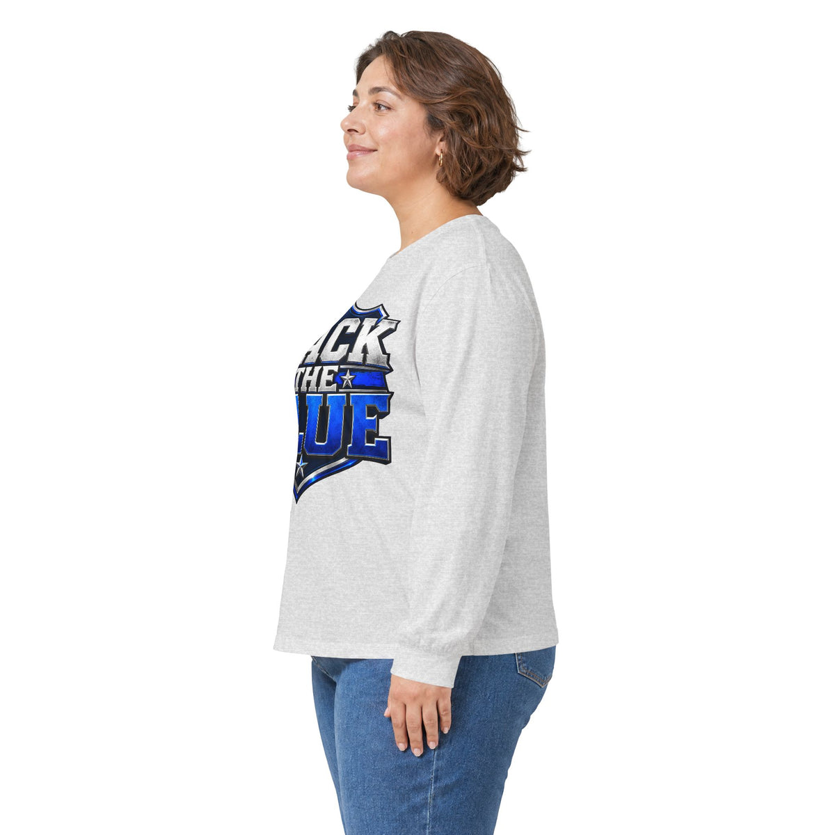 Back the Blue Shield - Unisex Ultra Cotton Long Sleeve Tee