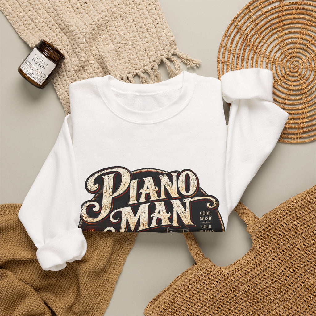 Piano Man Retro Bar - Crewneck Sweatshirt