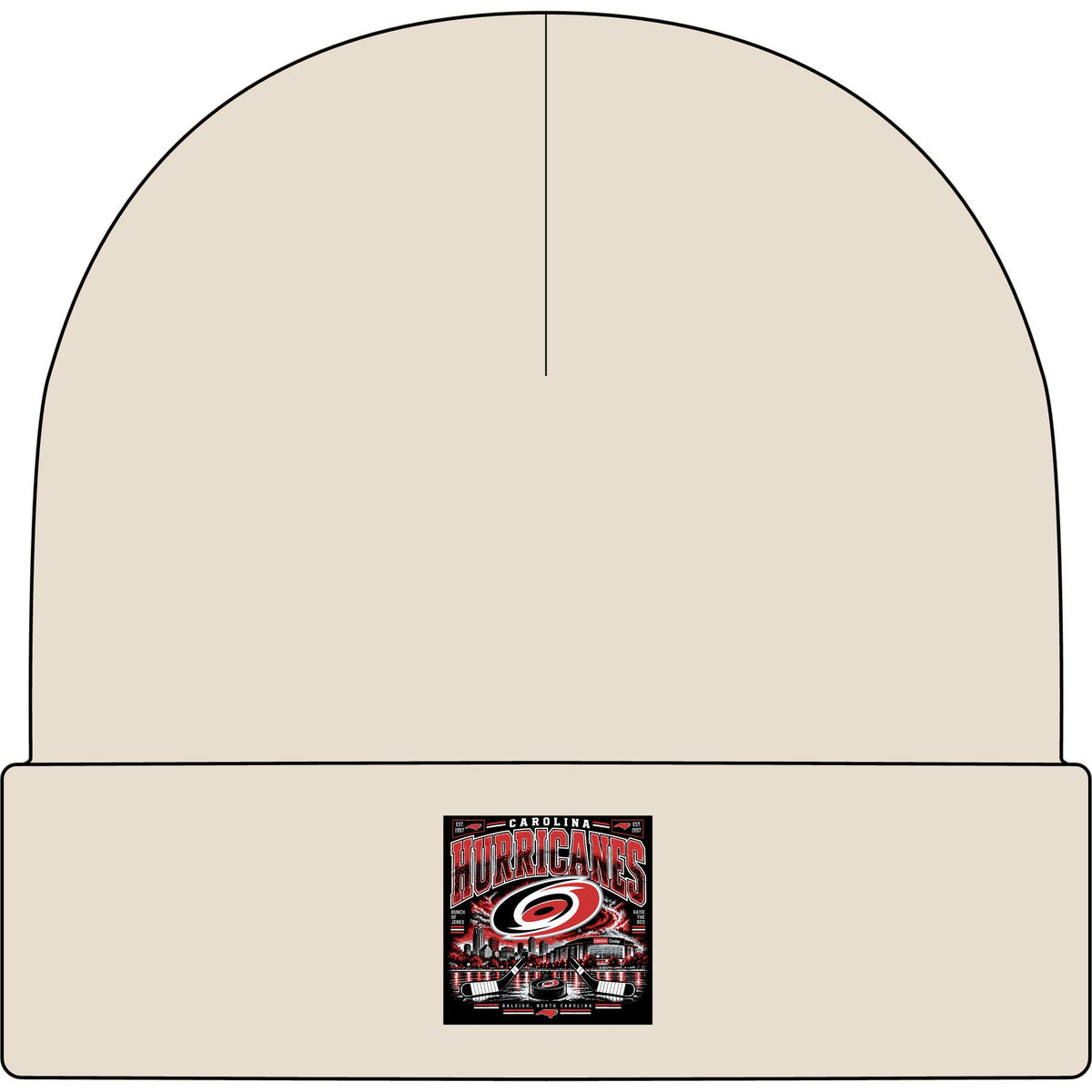 Carolina Hurricanes Skyline - AS Colour 1107 Cuff Beanie