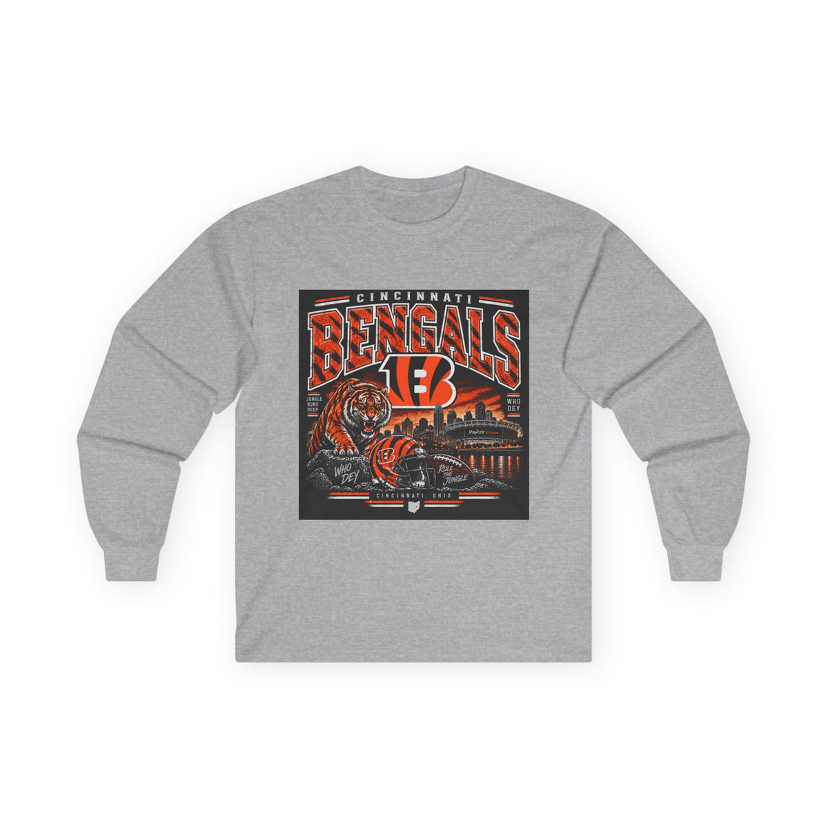 Cincinnati Bengals Jungle Reign - Unisex Ultra Cotton Long Sleeve Tee