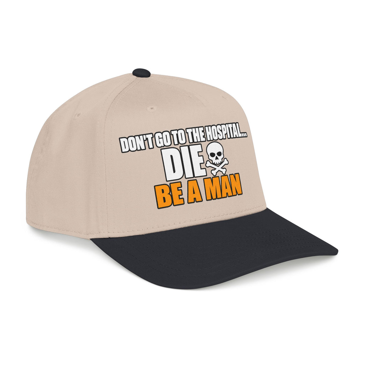 Dont Go to the Hospital - White Outlined - OTTO Baseball Hat