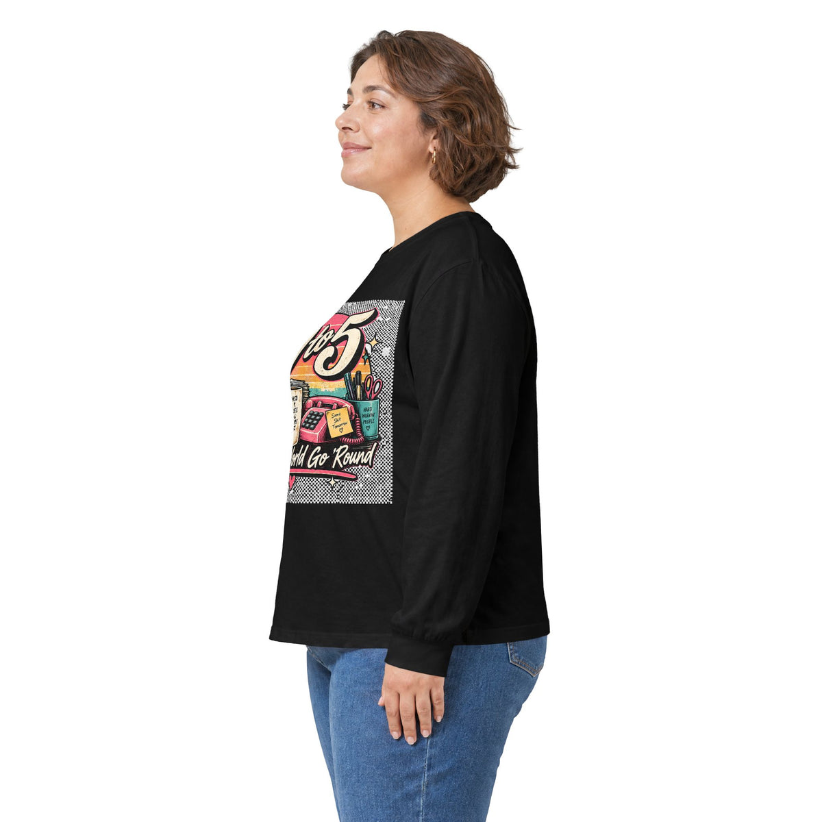 9to5 Make the World Go Round - Unisex Ultra Cotton Long Sleeve Tee