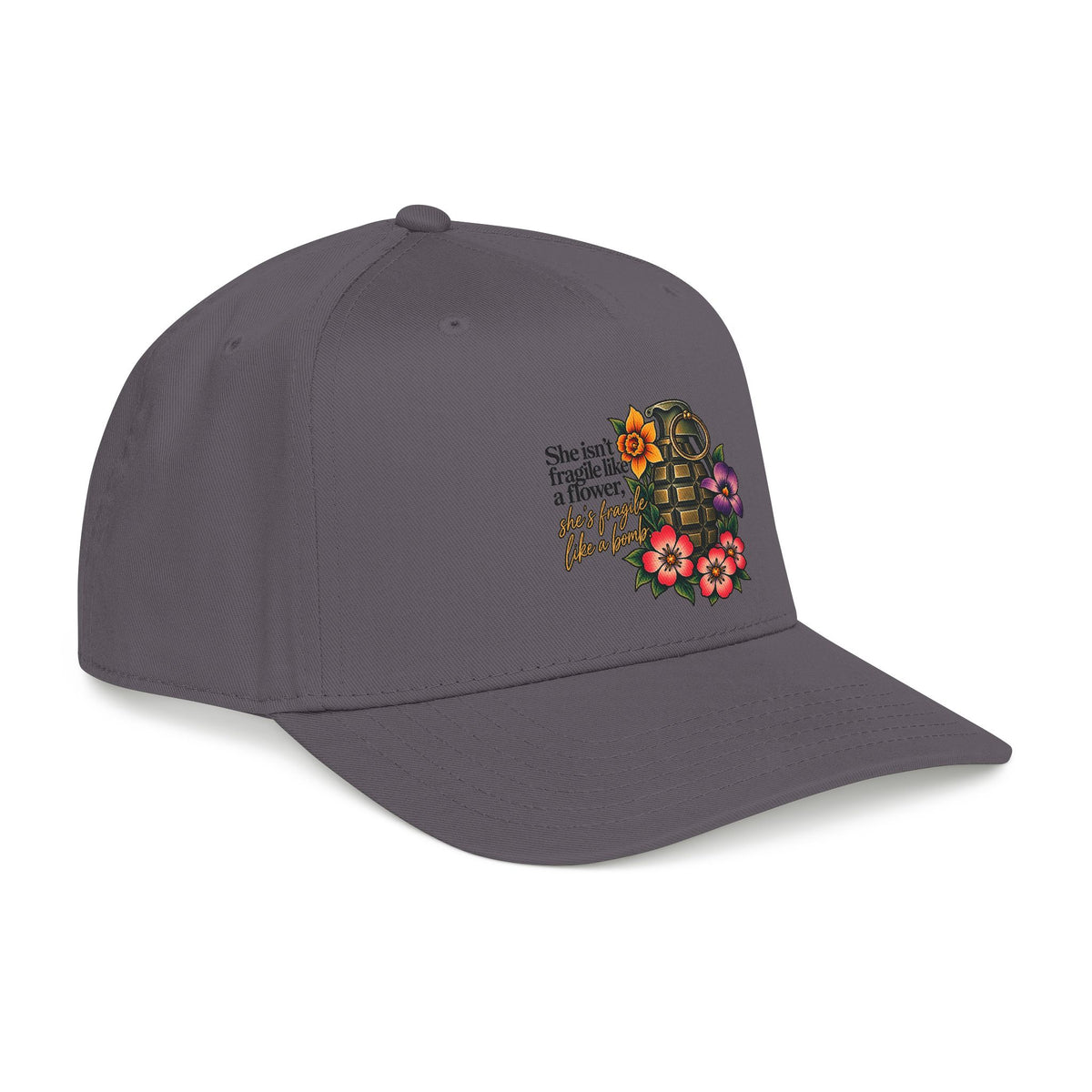 Fragile Like a Bomb - Floral Grenade - OTTO Baseball Hat