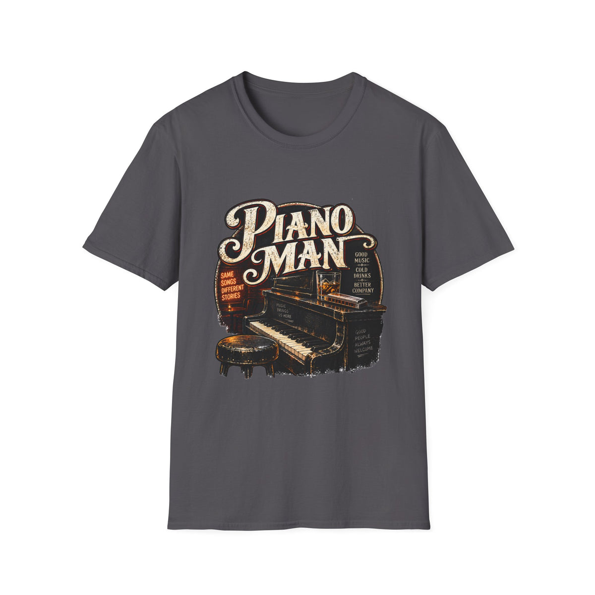 Piano Man Retro Bar - Classic Tee