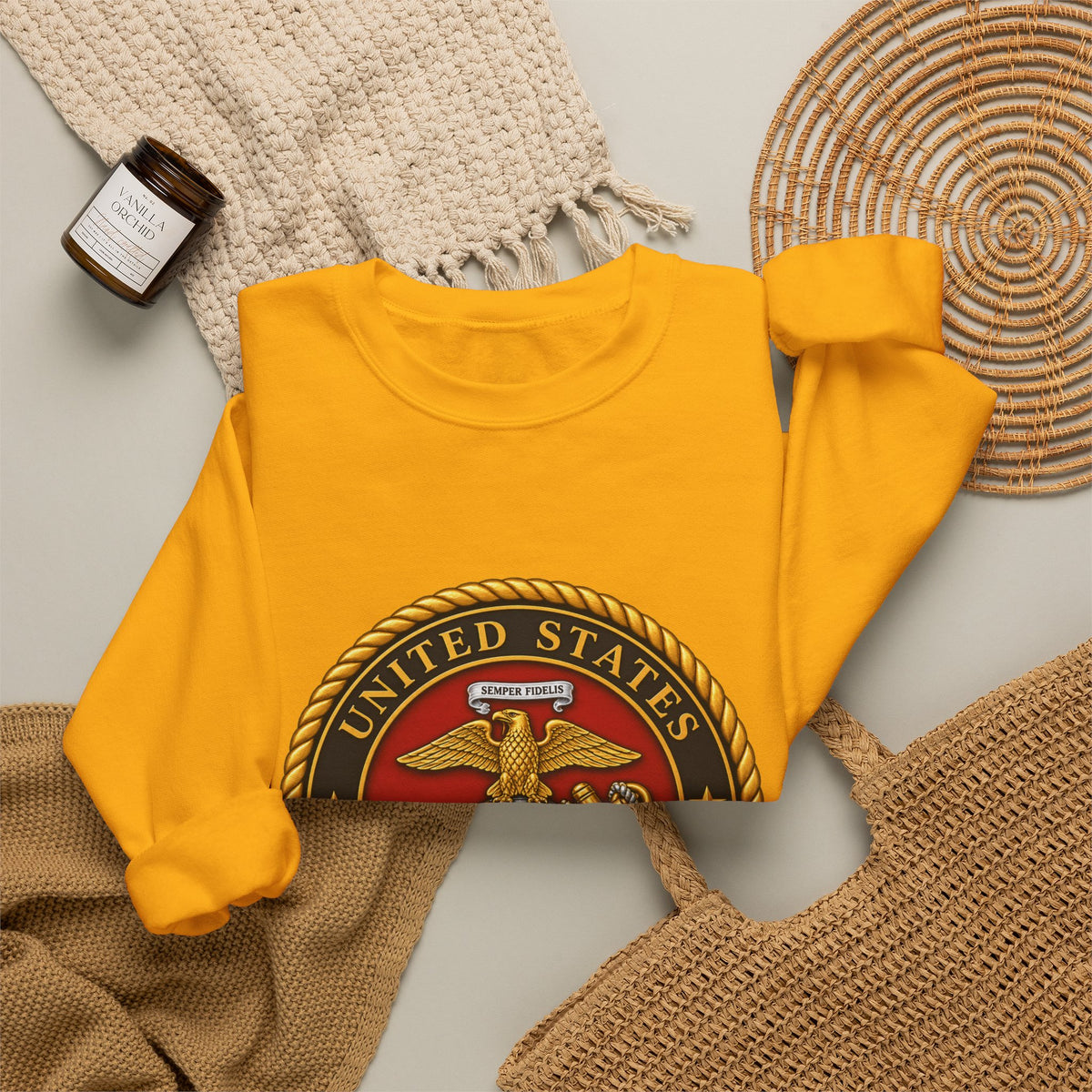 U.S. Marine Corps Emblem - Crewneck Sweatshirt