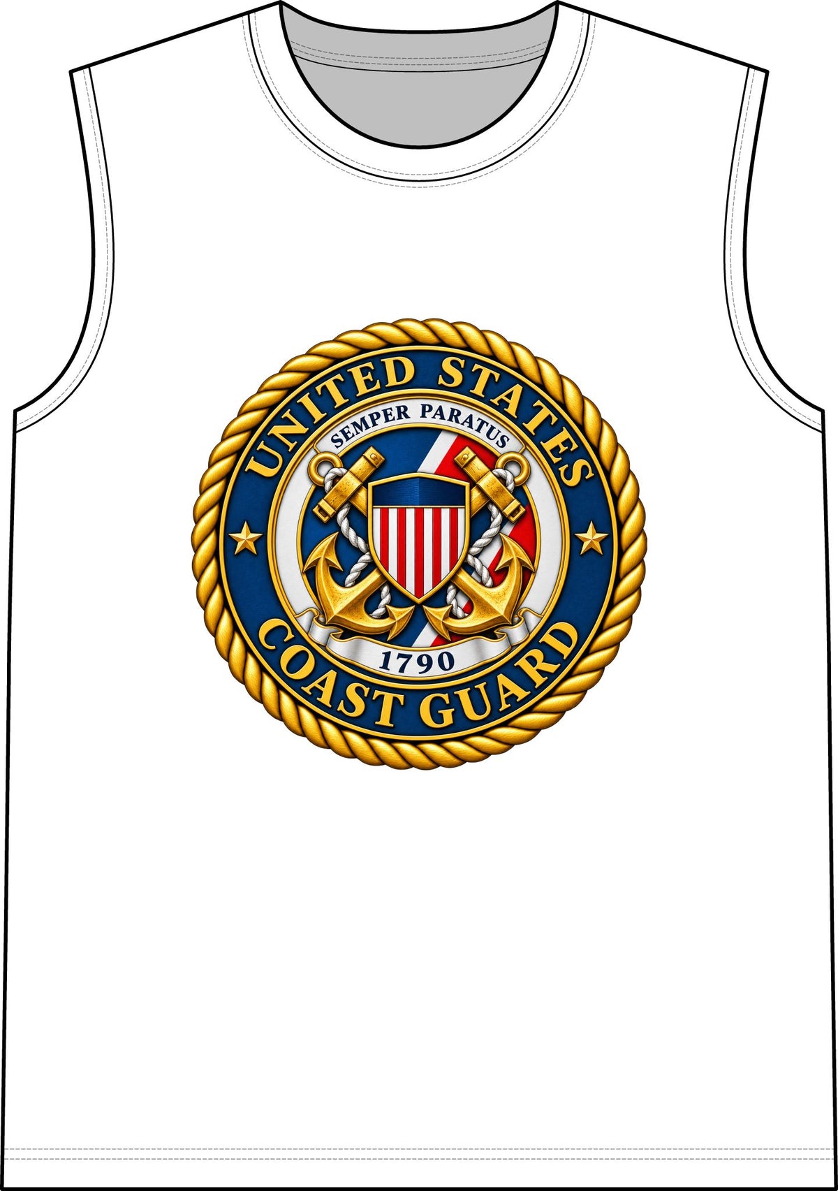 U.S. Coast Guard Emblem - Classic Tank
