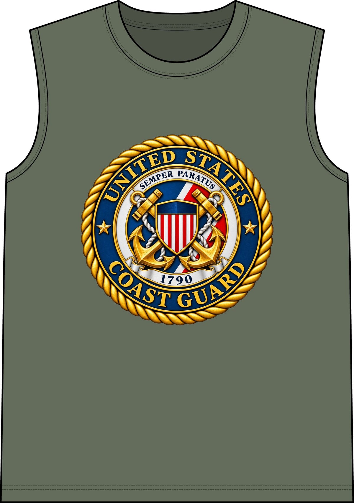 U.S. Coast Guard Emblem - Classic Tank