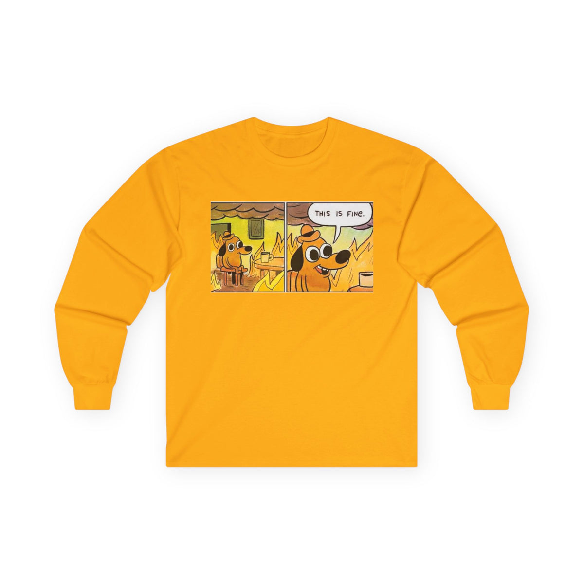 This Is Fine - Unisex Ultra Cotton Long Sleeve Tee