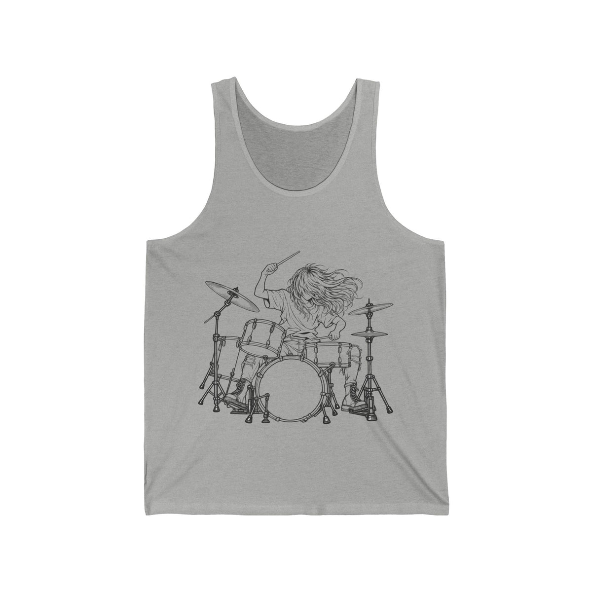 Drummer Sketch - Athletic Tank