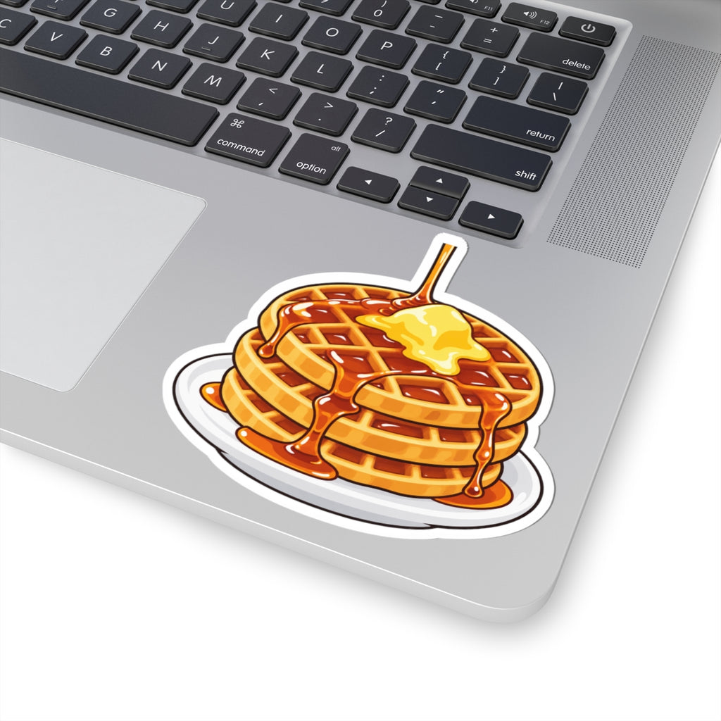 Cartoon Waffles - Kiss-Cut Sticker