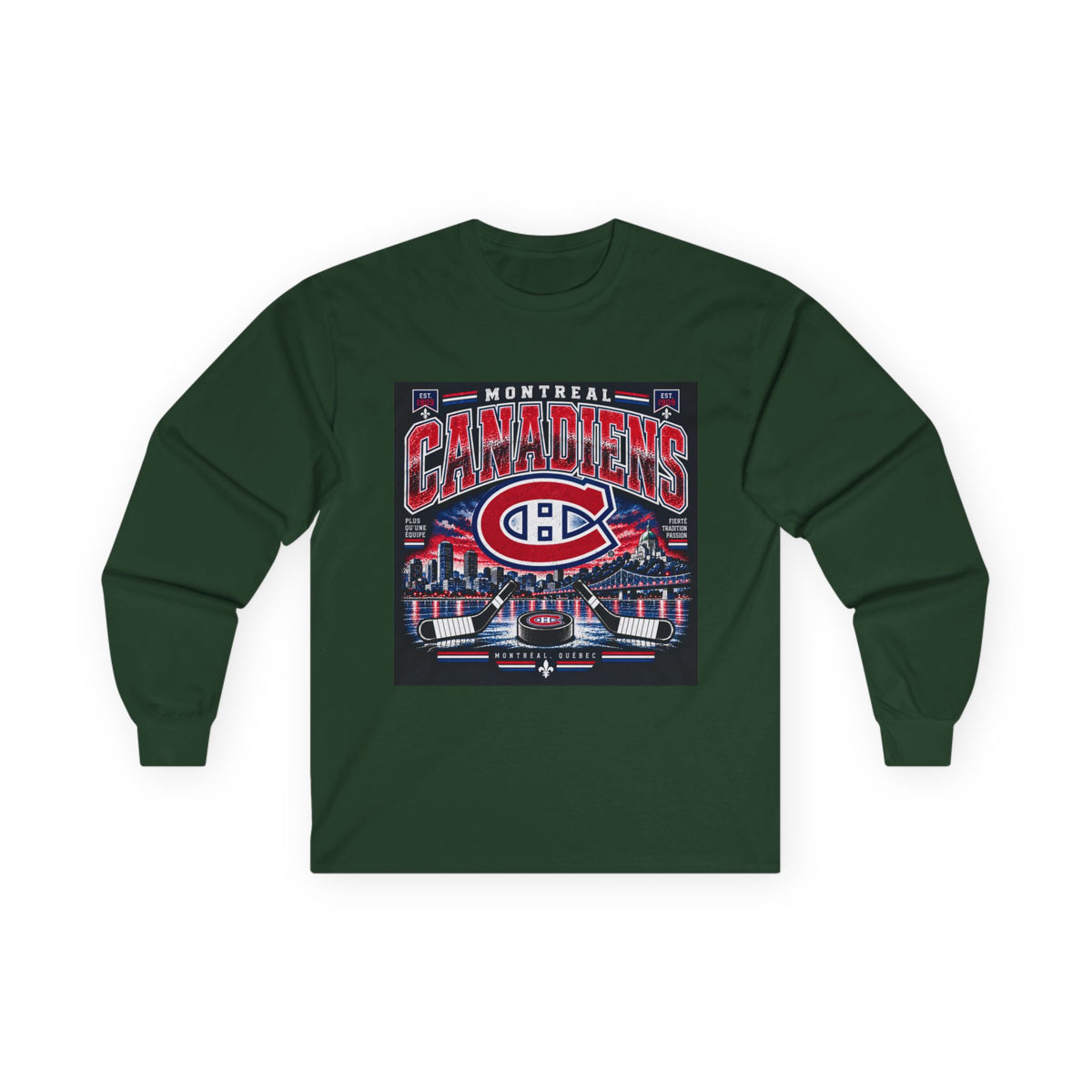 Montreal Canadiens Skyline - Unisex Ultra Cotton Long Sleeve Tee