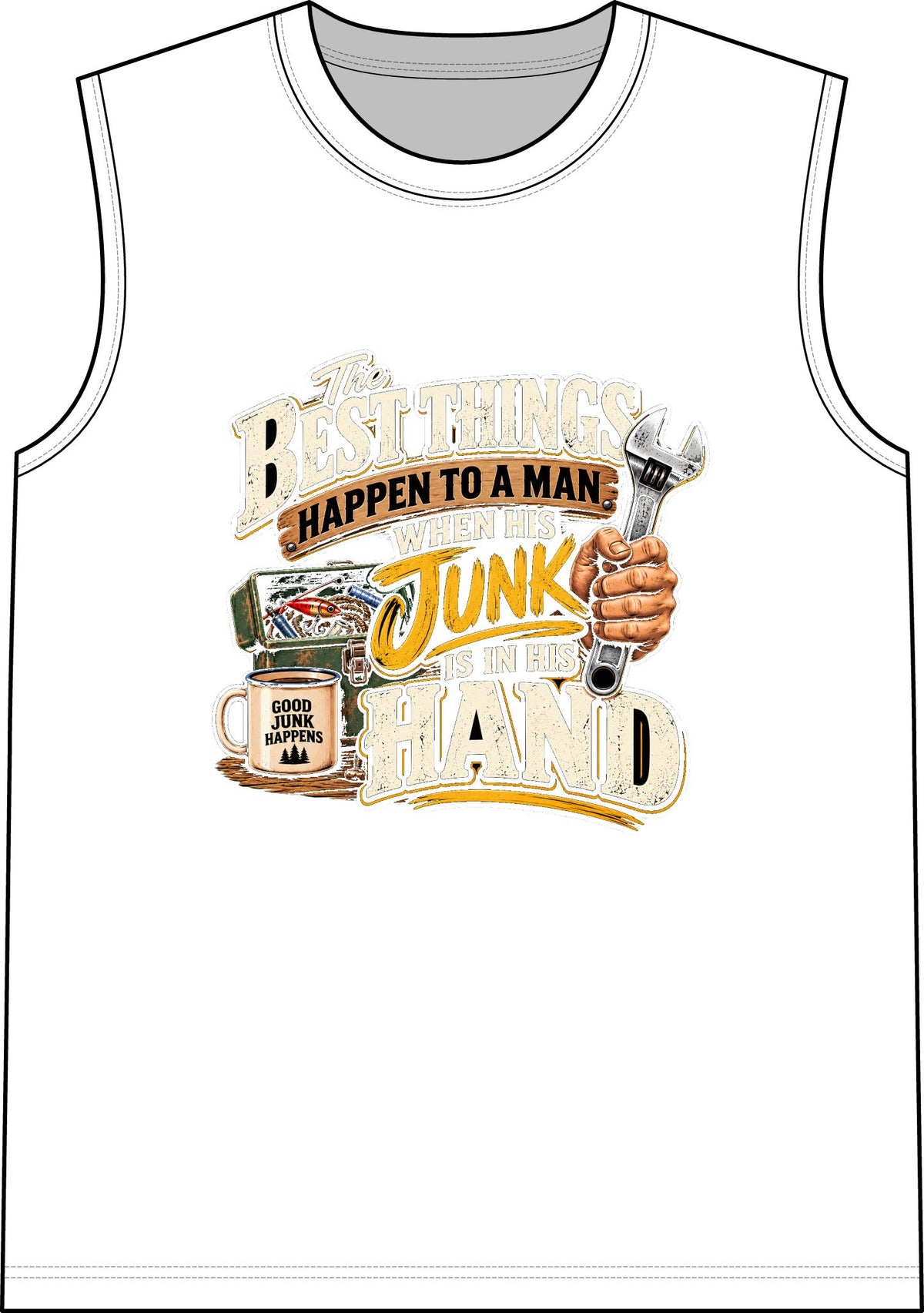 Best Things Happen in a Man's Hand - Classic Tank