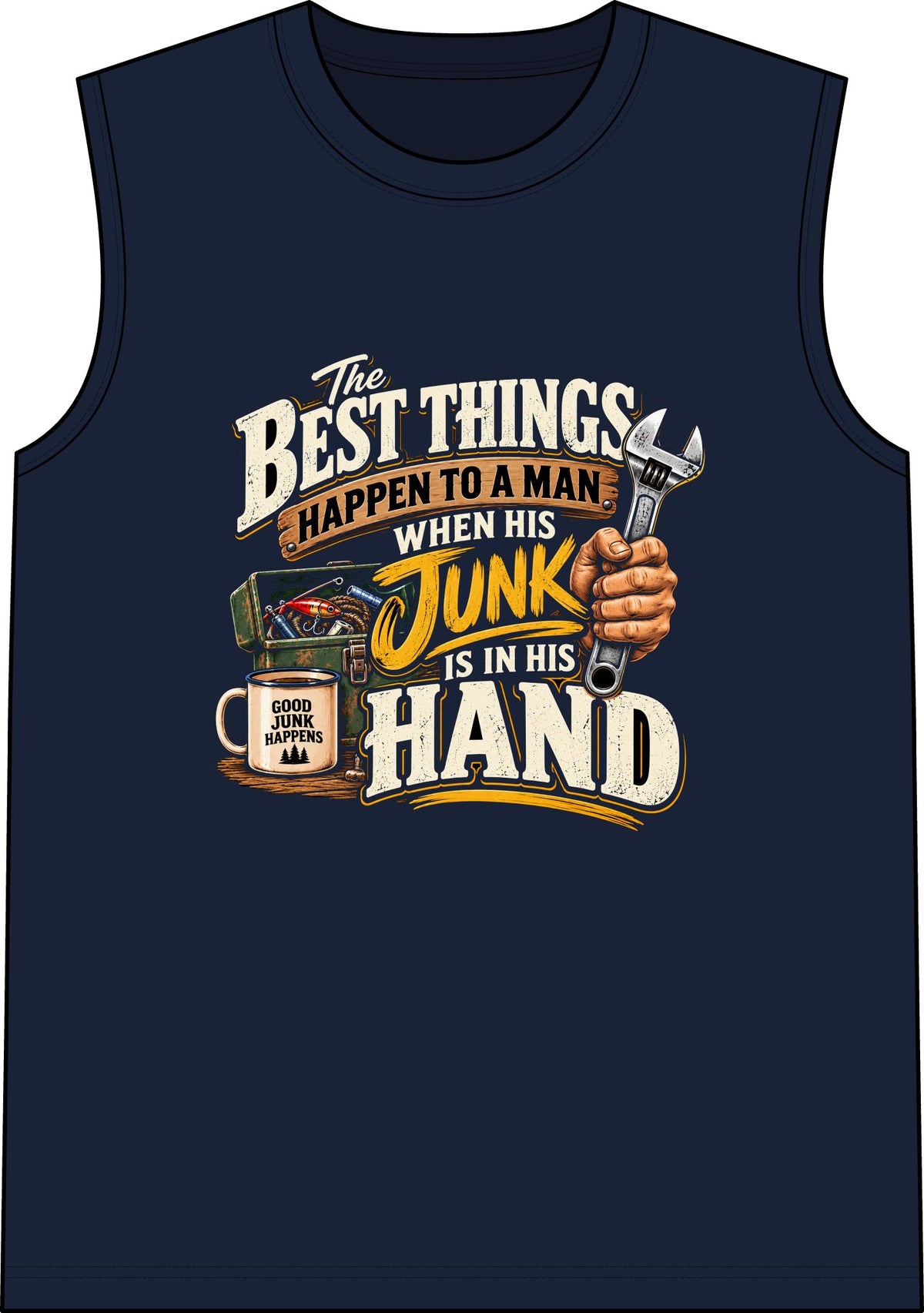 Best Things Happen in a Man's Hand - Classic Tank