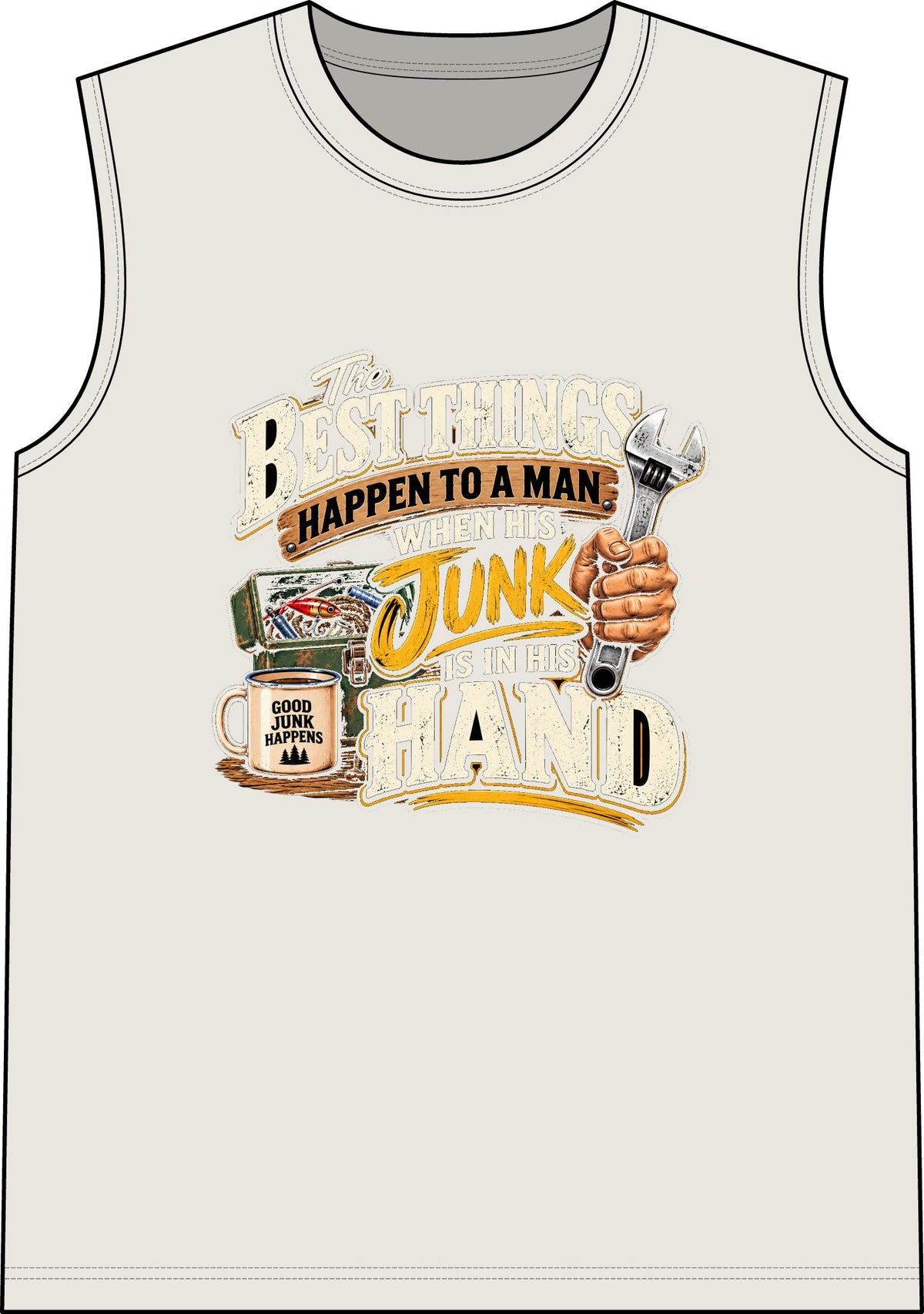 Best Things Happen in a Man's Hand - Classic Tank