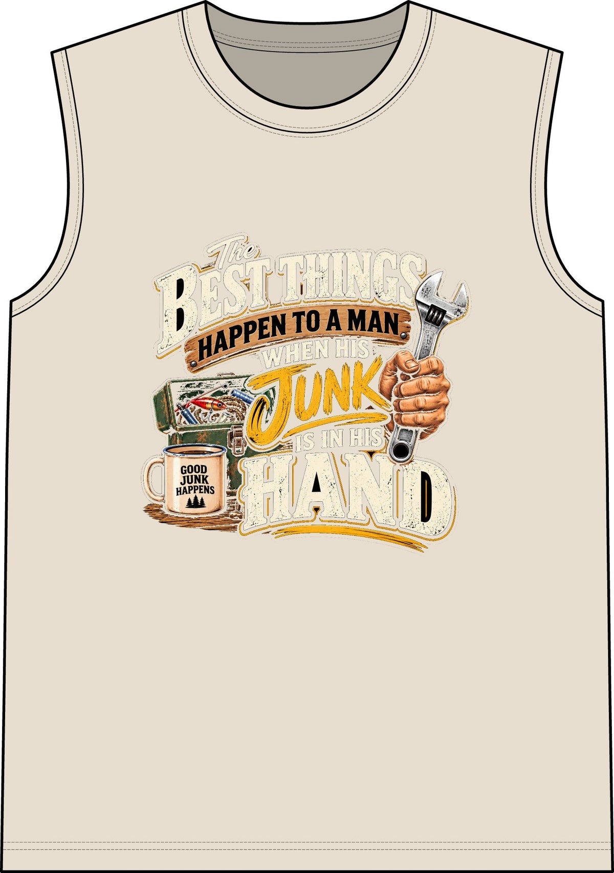 Best Things Happen in a Man's Hand - Classic Tank