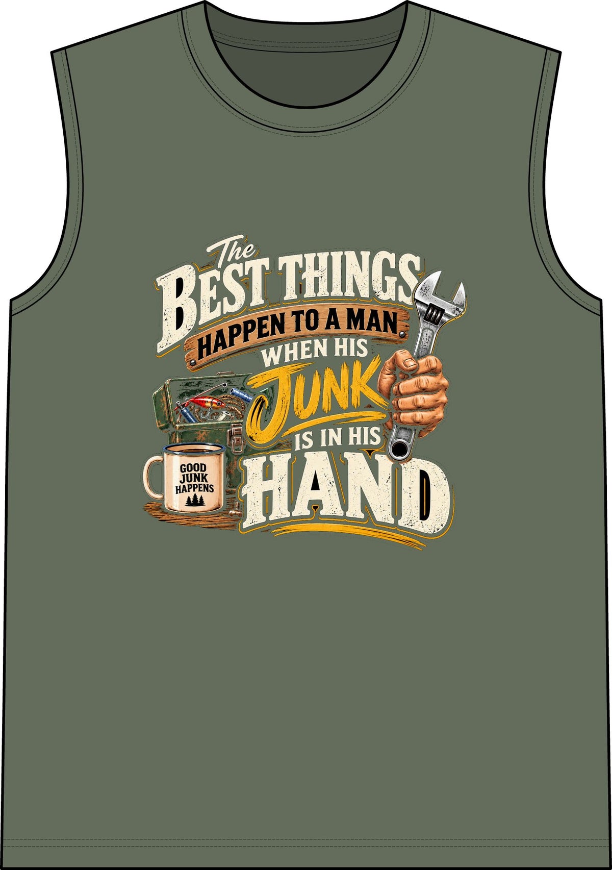 Best Things Happen in a Man's Hand - Classic Tank