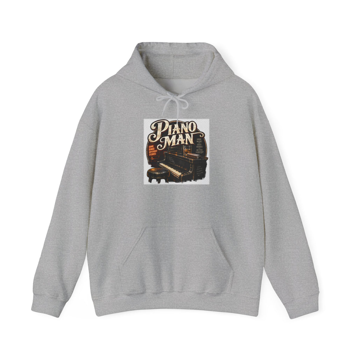 Piano Man Retro Bar - Hoodie