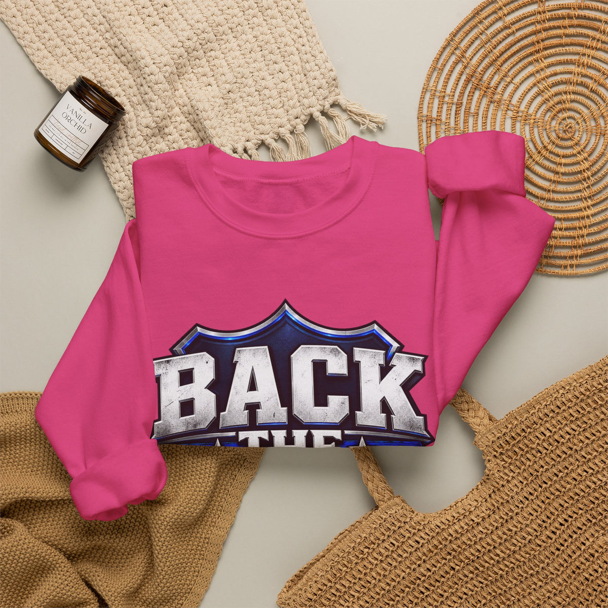 Back the Blue Shield - Crewneck Sweatshirt