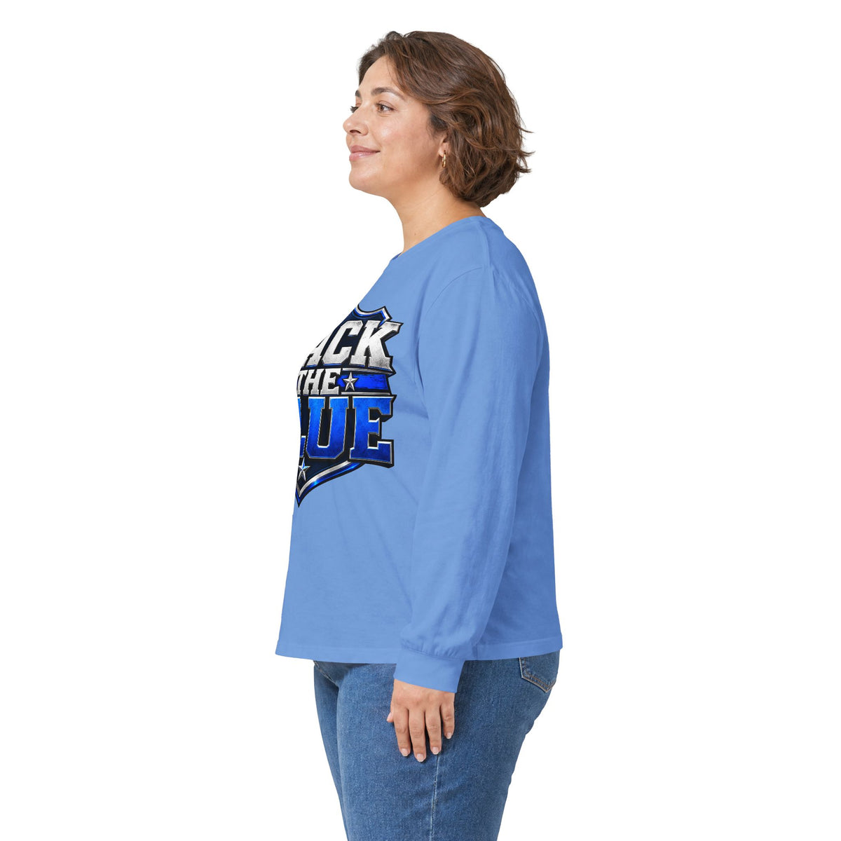 Back the Blue Shield - Unisex Ultra Cotton Long Sleeve Tee