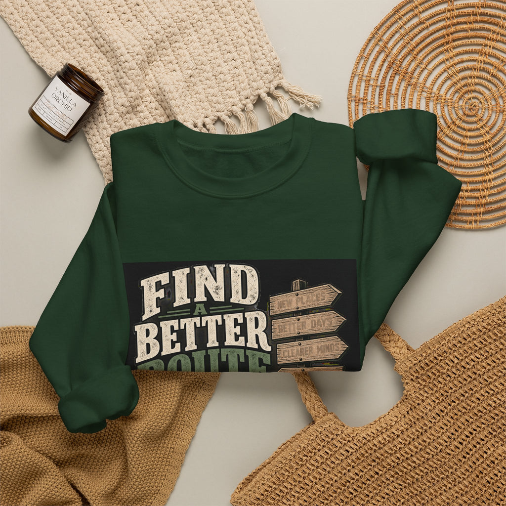 Find A Better Route - Crewneck Sweatshirt