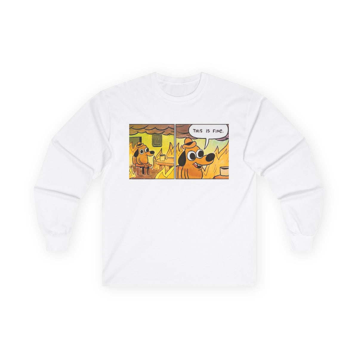 This Is Fine - Unisex Ultra Cotton Long Sleeve Tee