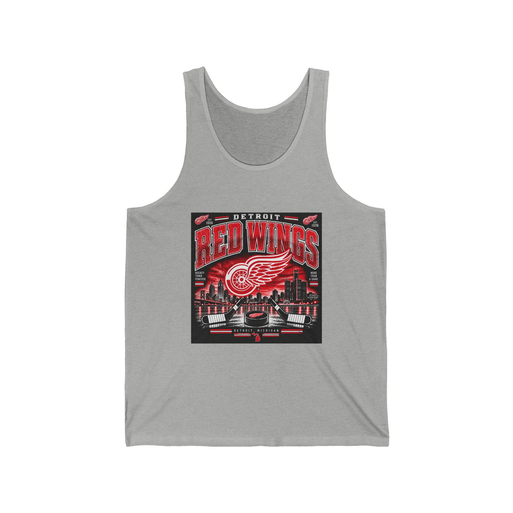 Detroit Red Wings Hockey Skyline - Athletic Tank